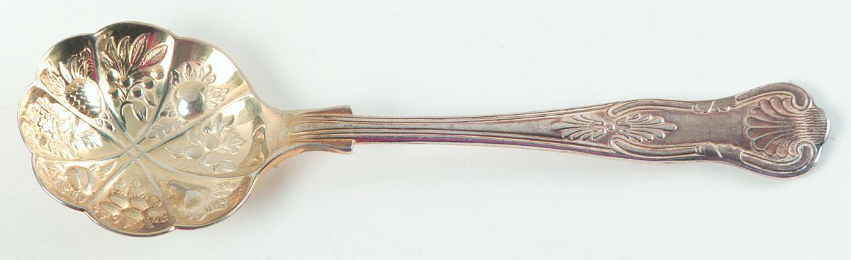 Kings (Silverplate) Solid Bon Bon Spoon by Sheffield Original-1