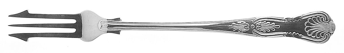 Kings (Silverplate) Long Handle Pickle/Olive Fork by Sheffield Original-1