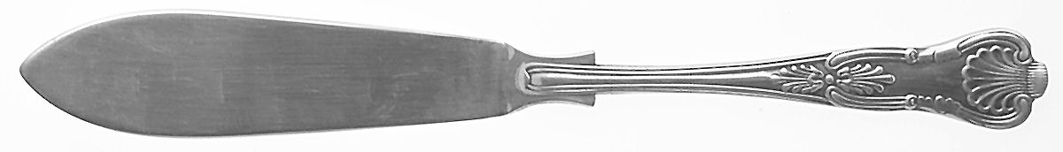 Kings (Silverplate) Individual Solid Fish Knife by Sheffield Original-1