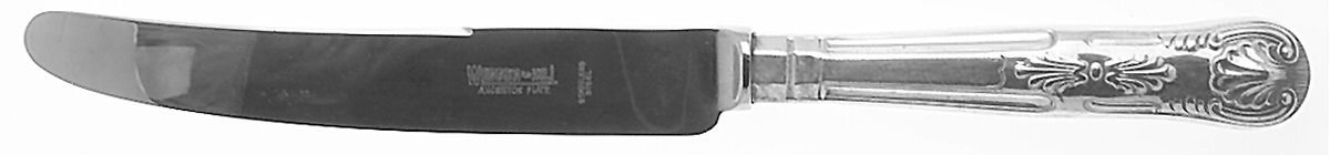 Kings (Silverplate) New French Hollow Knife by Sheffield Original-1