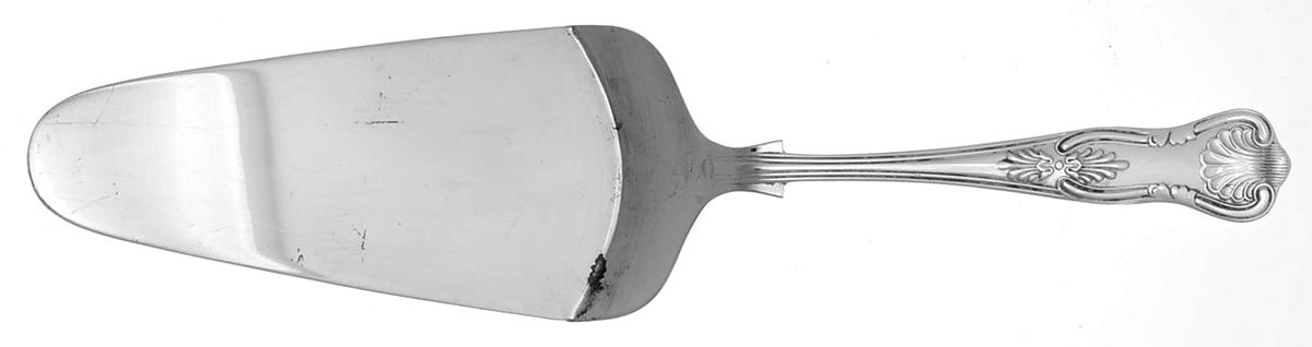 Kings (Silverplate) Solid Pie Server by Sheffield Original-1