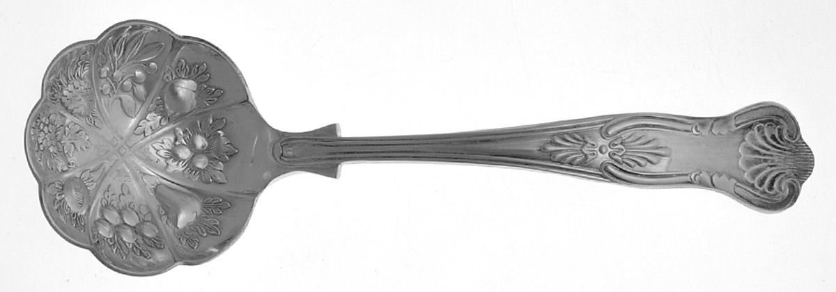 Kings (Silverplate) Solid Bon Bon Spoon by Sheffield Original-1