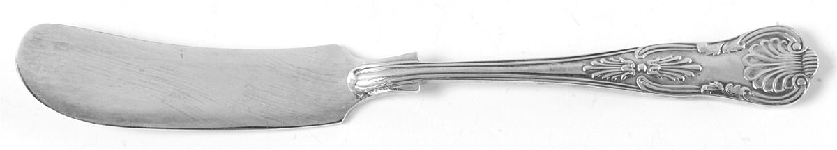 Kings (Silverplate) Flat Handle Butter Spreader by Sheffield Original-1