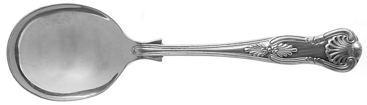 Kings (Silverplate) Round Bowl Soup Spoon (Gumbo) by Sheffield Original-1