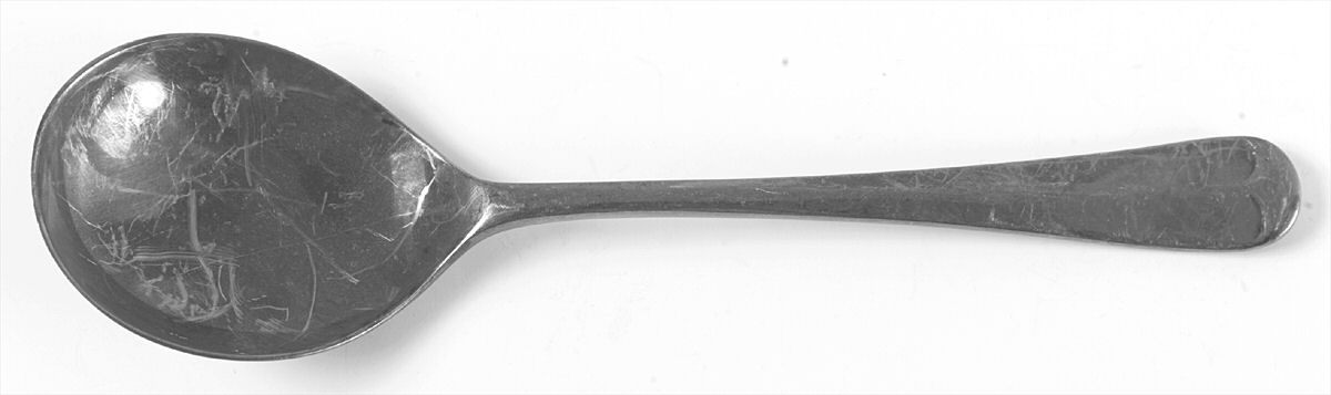 Rattail (Silverplate) Round Bowl Soup Spoon (Gumbo) by Sheffield Original-1
