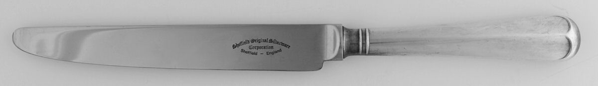 Rattail (Silverplate) New French Hollow Knife by Sheffield Original-1
