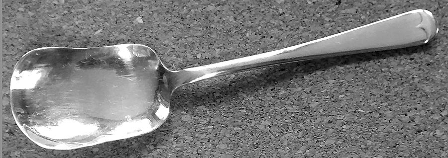 Rattail (Silverplate) Ice Cream Spoon Individual by Sheffield Original-1