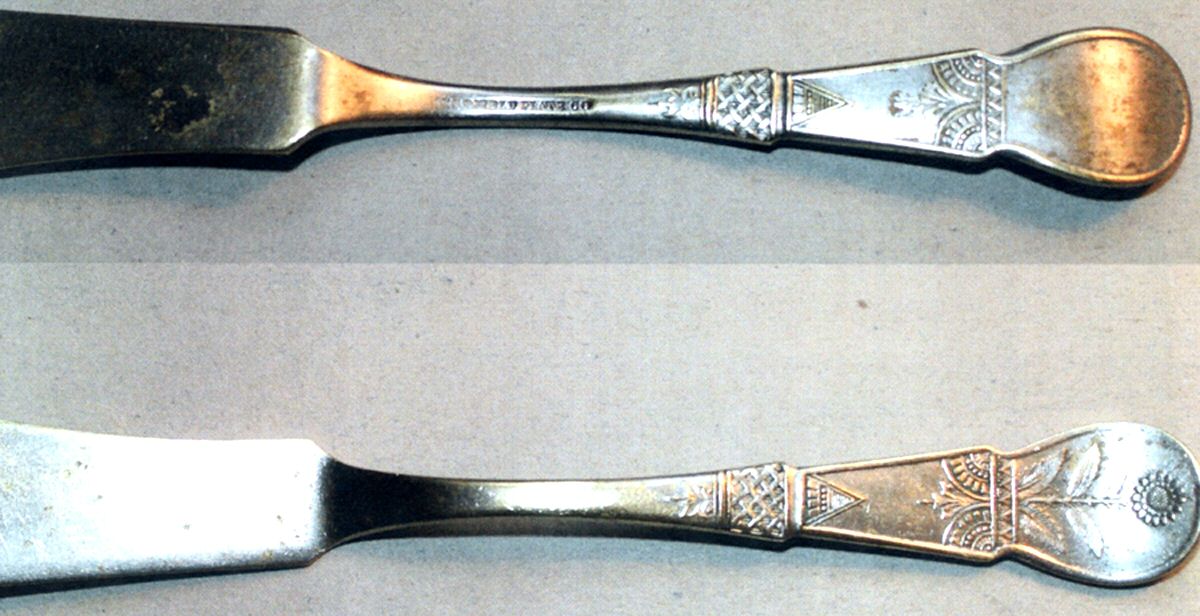 Sheffield Plate One Hollow Handle Master Butter Knife by Sheffield Plate -1