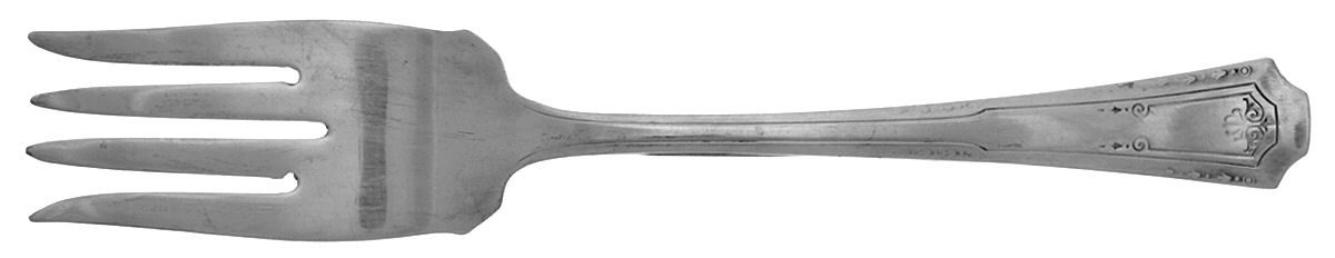 Sheffield Plate Seven (Silverplate)) Medium Solid Cold Meat Serving Fork by Sheffield Plate -1