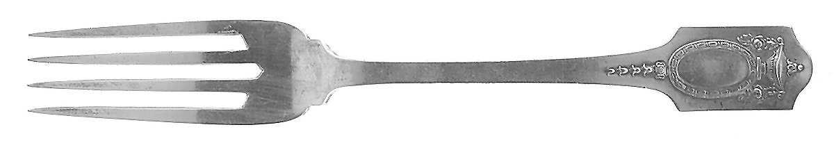 Adam (Sterling, 1909, No Monograms ) Fork by Shreve Silver-1