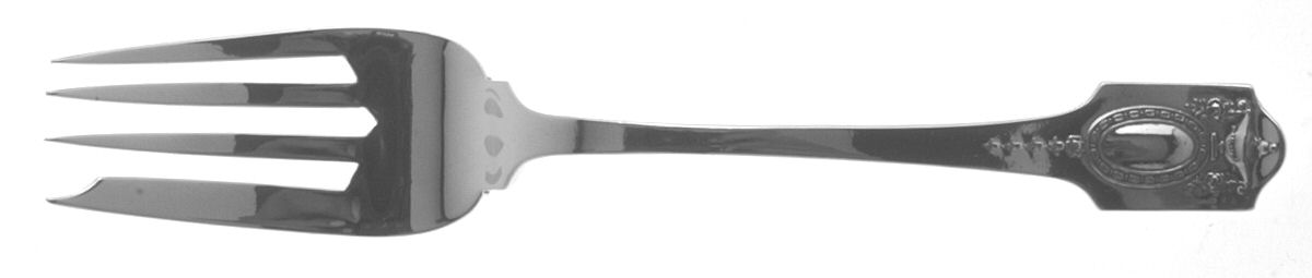 Adam (Sterling, 1909, No Monograms ) Individual Salad Fork by Shreve Silver-1