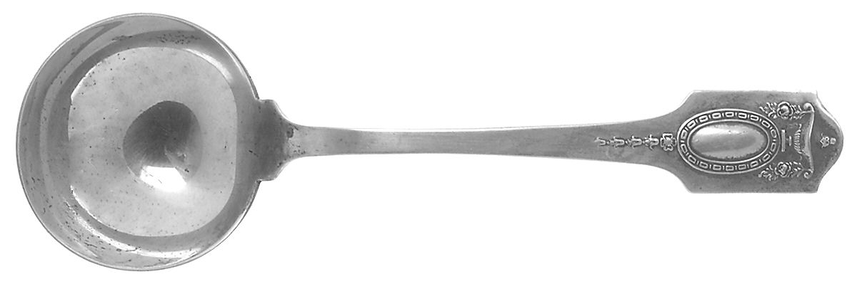 Adam (Sterling, 1909, No Monograms ) Round Bowl Soup Spoon (Bouillon) by Shreve Silver-1