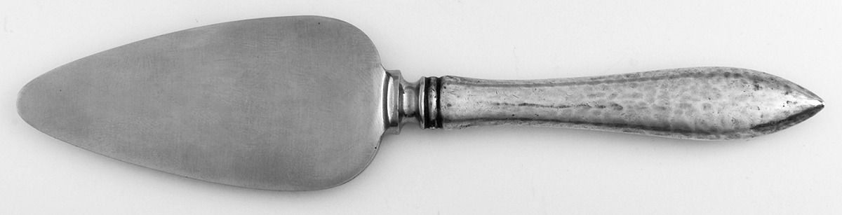 Antique (Sterling, 1904) Cheese Server with Stainless Blade by Shreve Silver-1