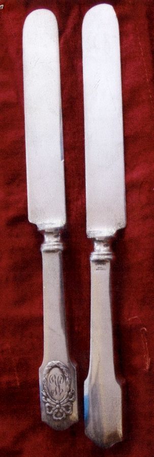 Louis XVI (Sterling, 1909) Blunt Hollow Knife with Bolster by Shreve Silver-1