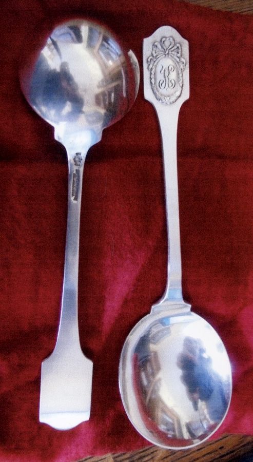 Louis XVI (Sterling, 1909) Round Bowl Soup Spoon (Cream Soup) by Shreve Silver-1