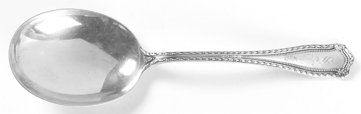 Marie Louise (Sterling, 1915) Small Solid Berry/Casserole Spoon by Shreve Silver-1