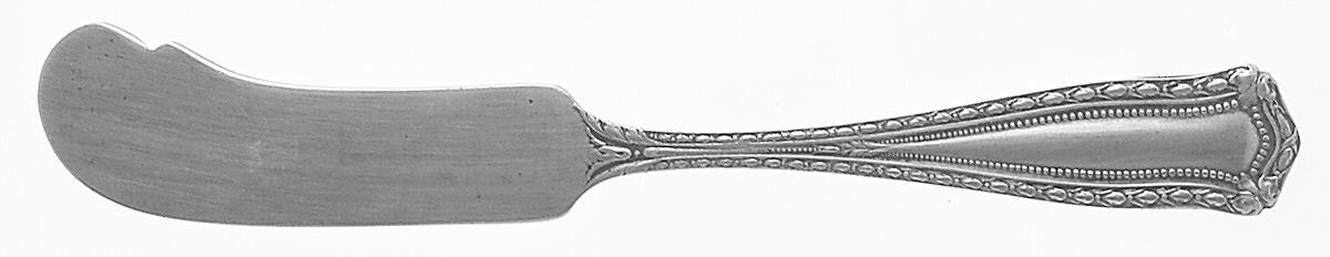 Marie Louise (Sterling, 1915) Flat Handle Butter Spreader by Shreve Silver-1