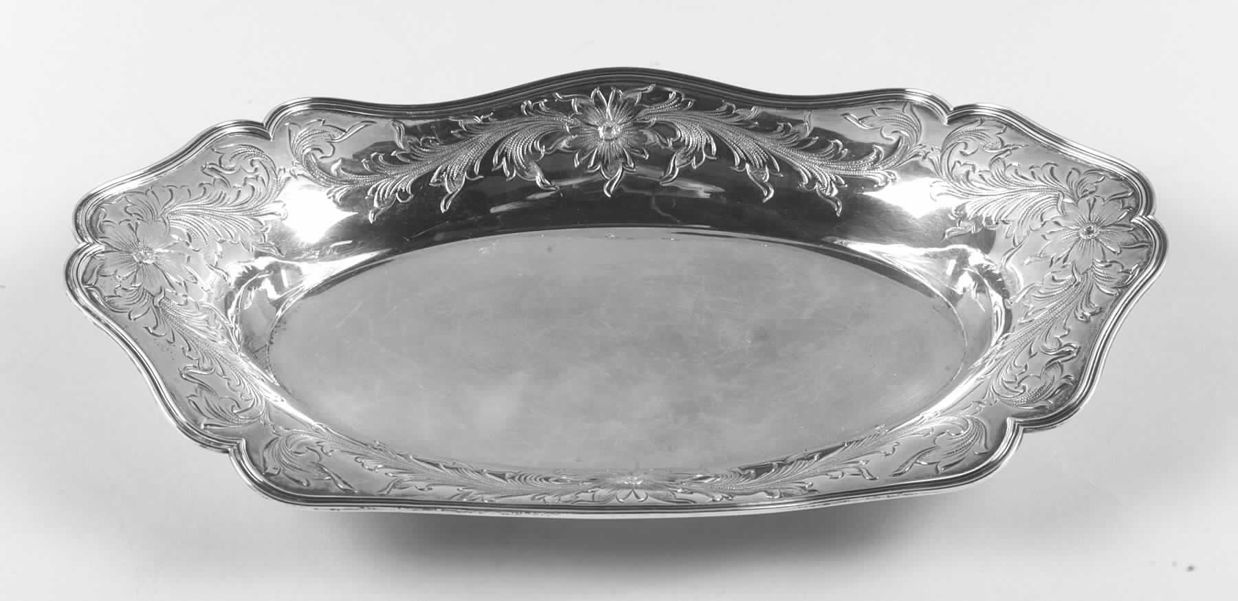 Sterling Hollowware Sterling Bread Tray by Shreve Silver-1