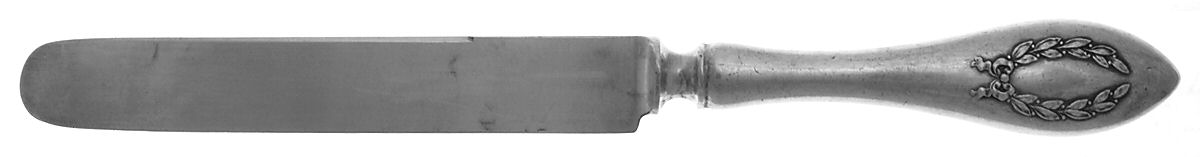 Napoleonic (Sterling, 1905) Old French Hollow Knife with Bolster by Shreve Silver-1