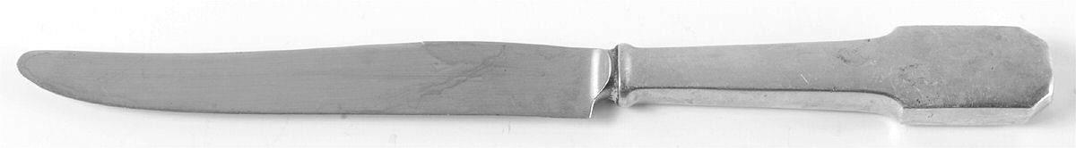 Norman Plain (Sterling, 1915) New French Hollow Knife by Shreve Silver-1