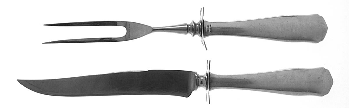 Ramona (Sterling, 1912, No Monograms) Small Stainless Blade 2-Piece Steak Carving Set by Shreve Silver-1