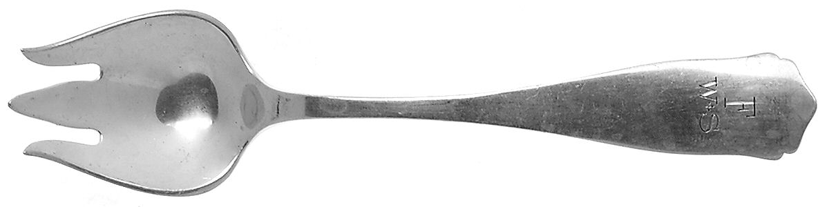 Ramona (Sterling, 1912, No Monograms) Ice Cream Fork by Shreve Silver-1