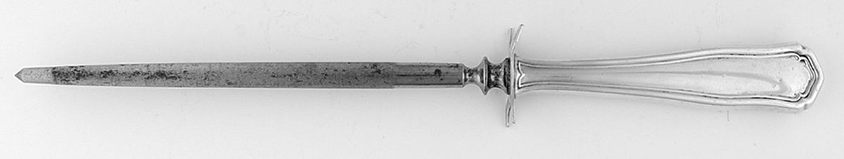 Winchester (Sterling, 1910) Small Steel Rod Sharpener Knife by Shreve Silver-1