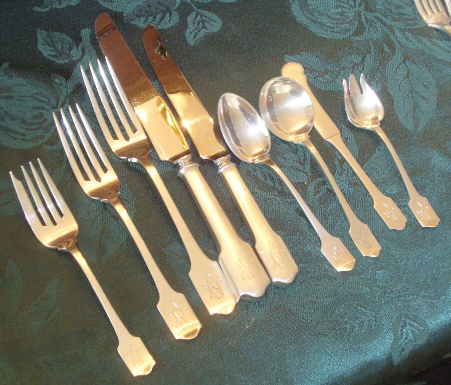 Winthrop (Sterling, 1909) Individual Salad Fork by Shreve Silver-1