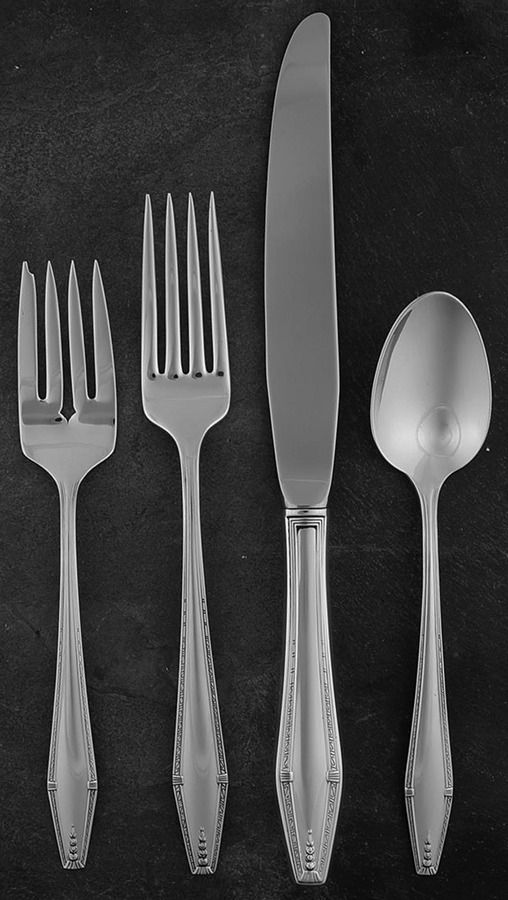 Formality (Sterling, 1942, No Monograms) 4 Piece Place Size Setting by State House-1