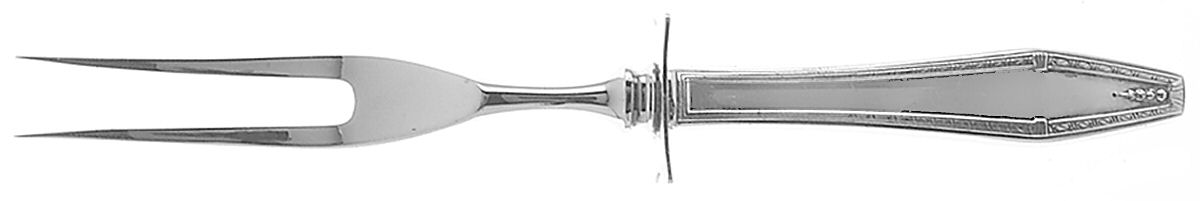 Formality (Sterling, 1942, No Monograms) Small Steak Carving Fork with Stainless Prongs by State House-1