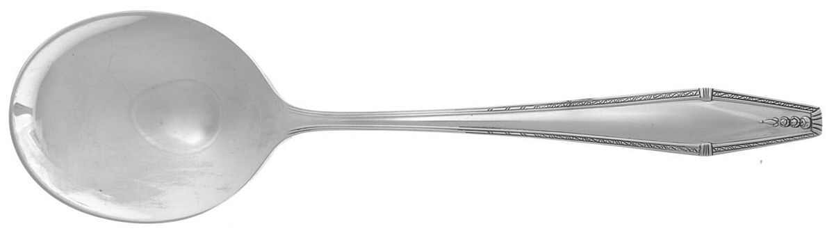 Formality (Sterling, 1942, No Monograms) Round Bowl Soup Spoon (Cream Soup) by State House-1