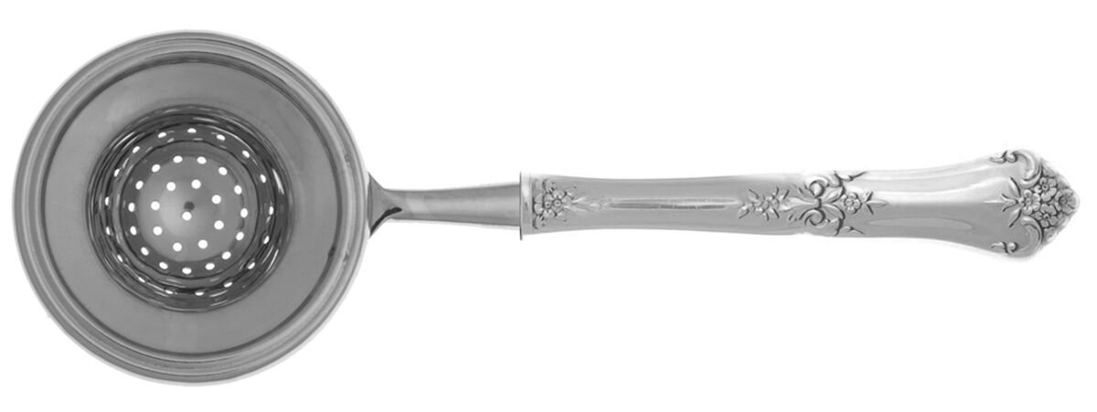 Stately (Sterling, 1948, No Monograms) Tea Strainer Overcup Serving-Stainless Bowl HC by State House-1