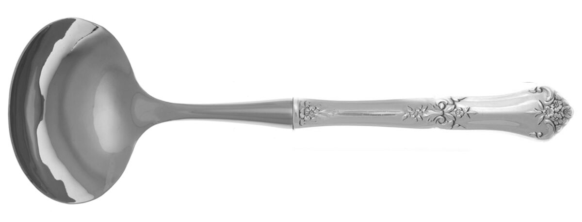 Stately (Sterling, 1948, No Monograms) Gravy Ladle with No Spout Stainless Bowl HC by State House-1