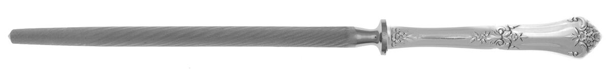 Stately (Sterling, 1948, No Monograms) Sharpener Knife with Steel Rod HC by State House-1