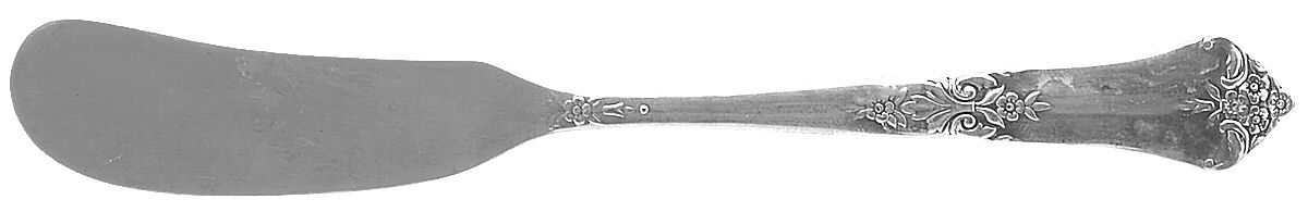 Stately (Sterling, 1948, No Monograms) Flat Handle Butter Spreader by State House-1