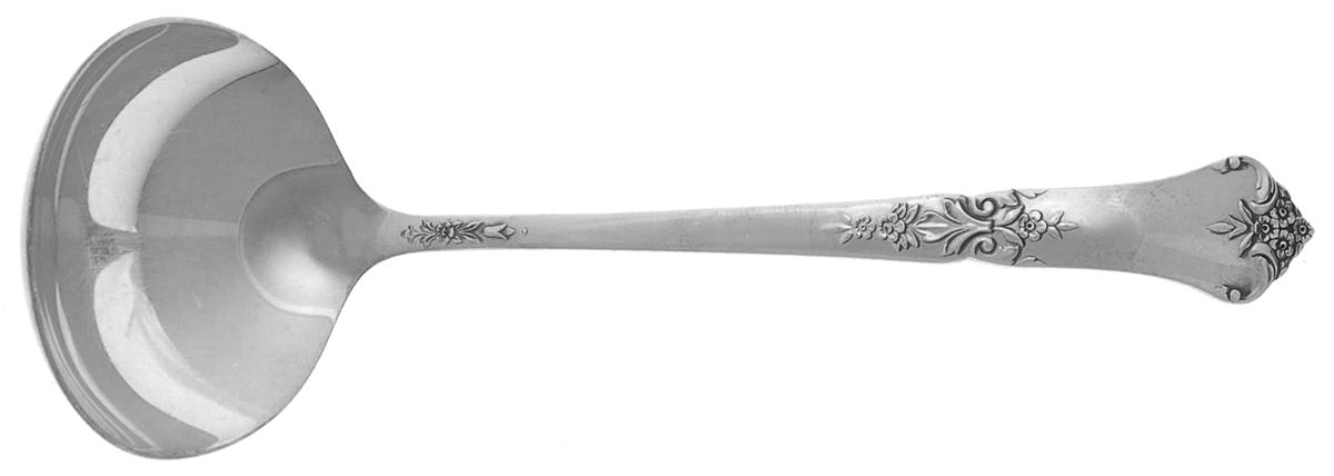 Stately (Sterling, 1948, No Monograms) Solid Gravy Ladle by State House-1