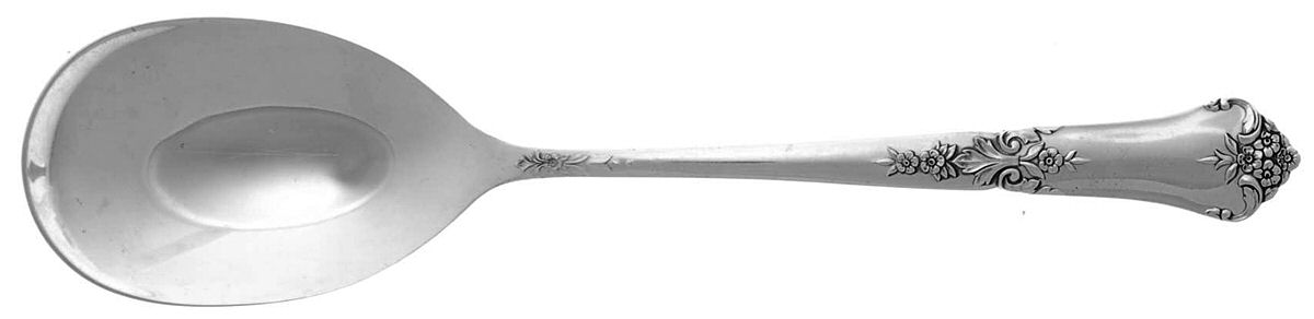 Stately (Sterling, 1948, No Monograms) Solid Smooth Casserole Spoon by State House-1