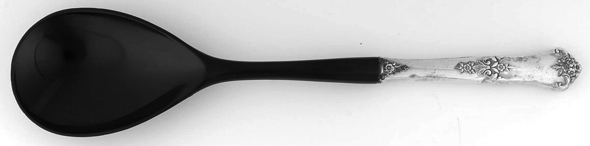 Stately (Sterling, 1948, No Monograms) Salad Serving Spoon with Plastic Bowl by State House-1