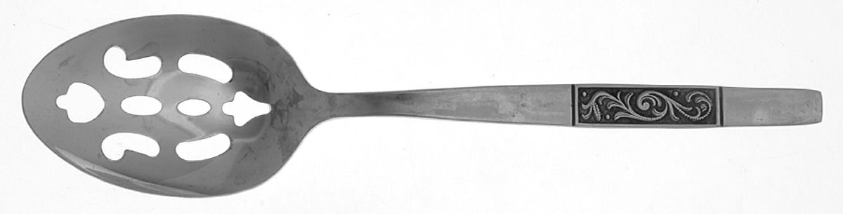 Elegance (Stainless) Pierced Tablespoon (Serving Spoon) by Salem-1