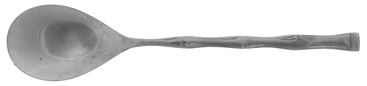 Bamboo (Stainless) Solid Salad Serving Spoon by Sunshine-1