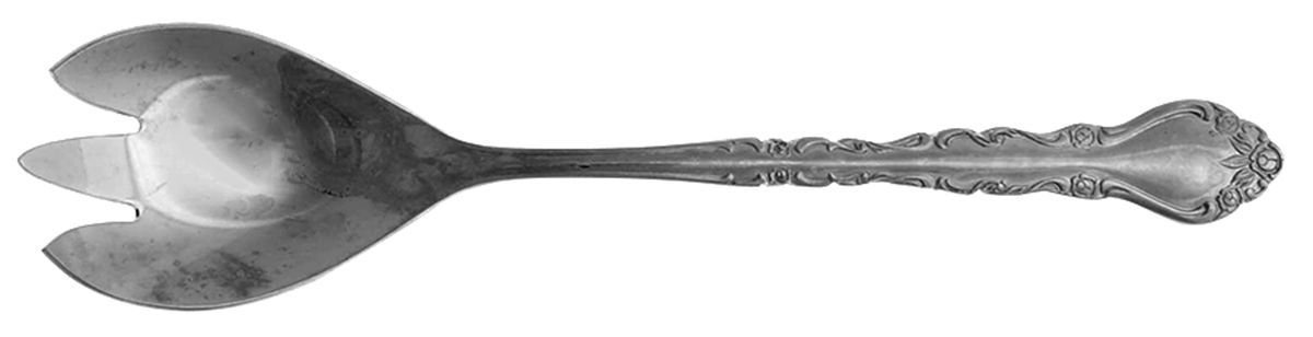 Classic Rose Solid Salad Serving Fork by Sunshine-1