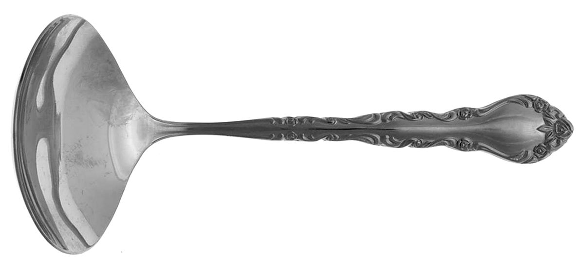Classic Rose Solid Gravy Ladle by Sunshine-1