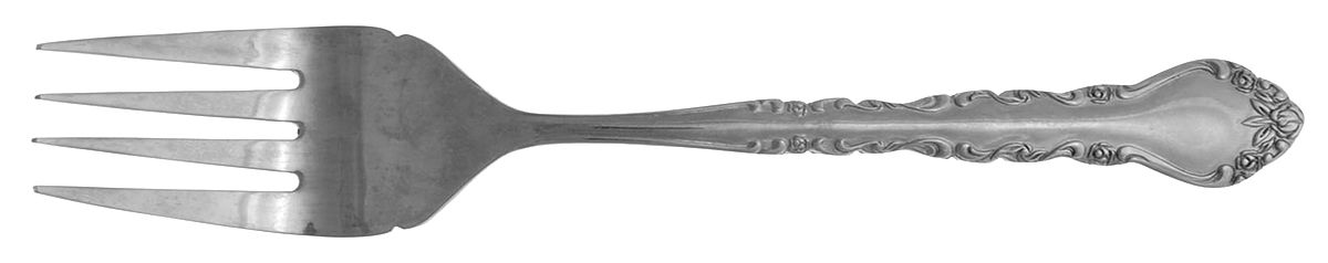 Classic Rose Medium Solid Cold Meat Serving Fork by Sunshine-1