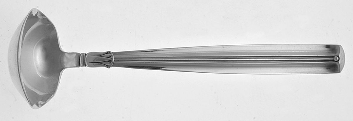 Lotus (Sterling) Solid Piece Cream Ladle by Broderne W & S Sorensen-1