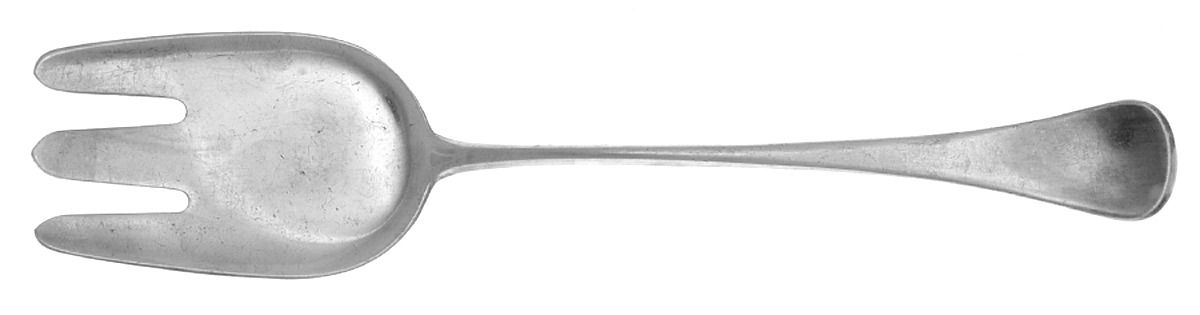 Patricia (Sterling) Medium Solid Cold Meat Serving Fork by Broderne W & S Sorensen-1