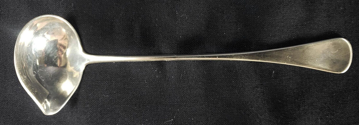 Patricia (Sterling) Solid Piece Cream Ladle by Broderne W & S Sorensen-1