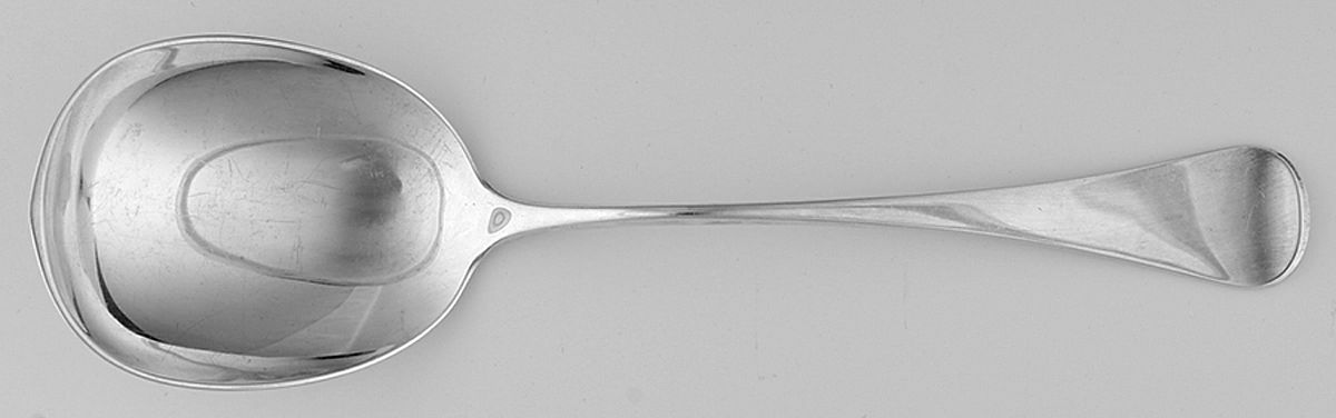 Patricia (Sterling) Large Solid Serving Spoon by Broderne W & S Sorensen-1