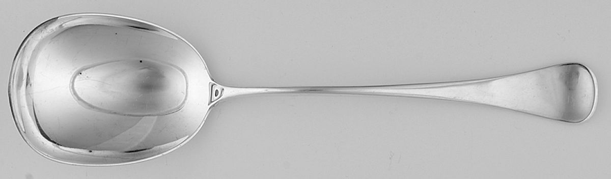 Patricia (Sterling) Solid Serving Spoon by Broderne W & S Sorensen-1