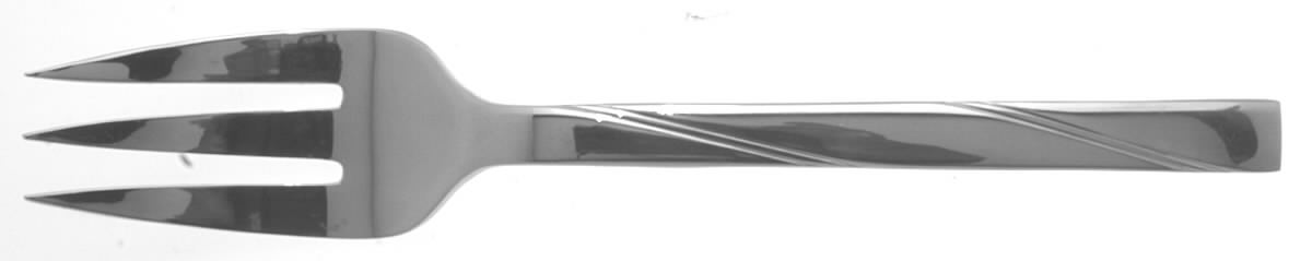 Linear (Stainless) Medium Solid Cold Meat Serving Fork by Splendide-1