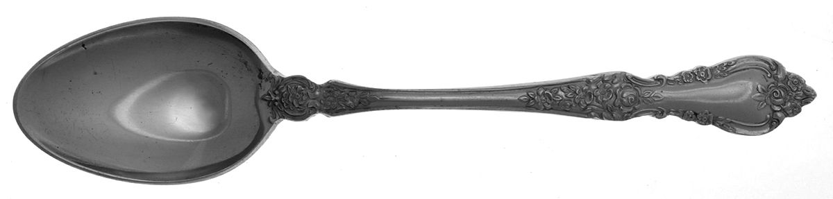 Antique Rose (Stainls) Tablespoon (Serving Spoon) by Stanley Roberts-1